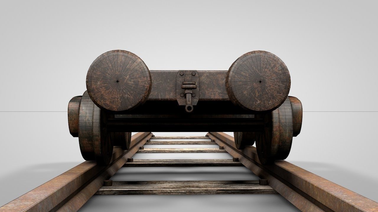 Train Wheels 3D model_3