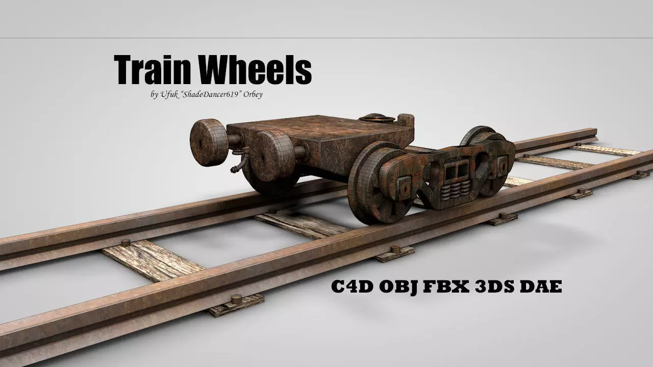 Train Wheels 3D model_0