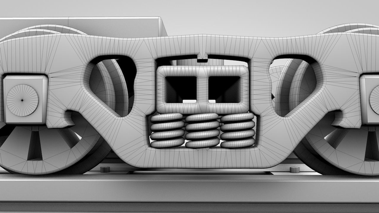 Train Wheels 3D model_7