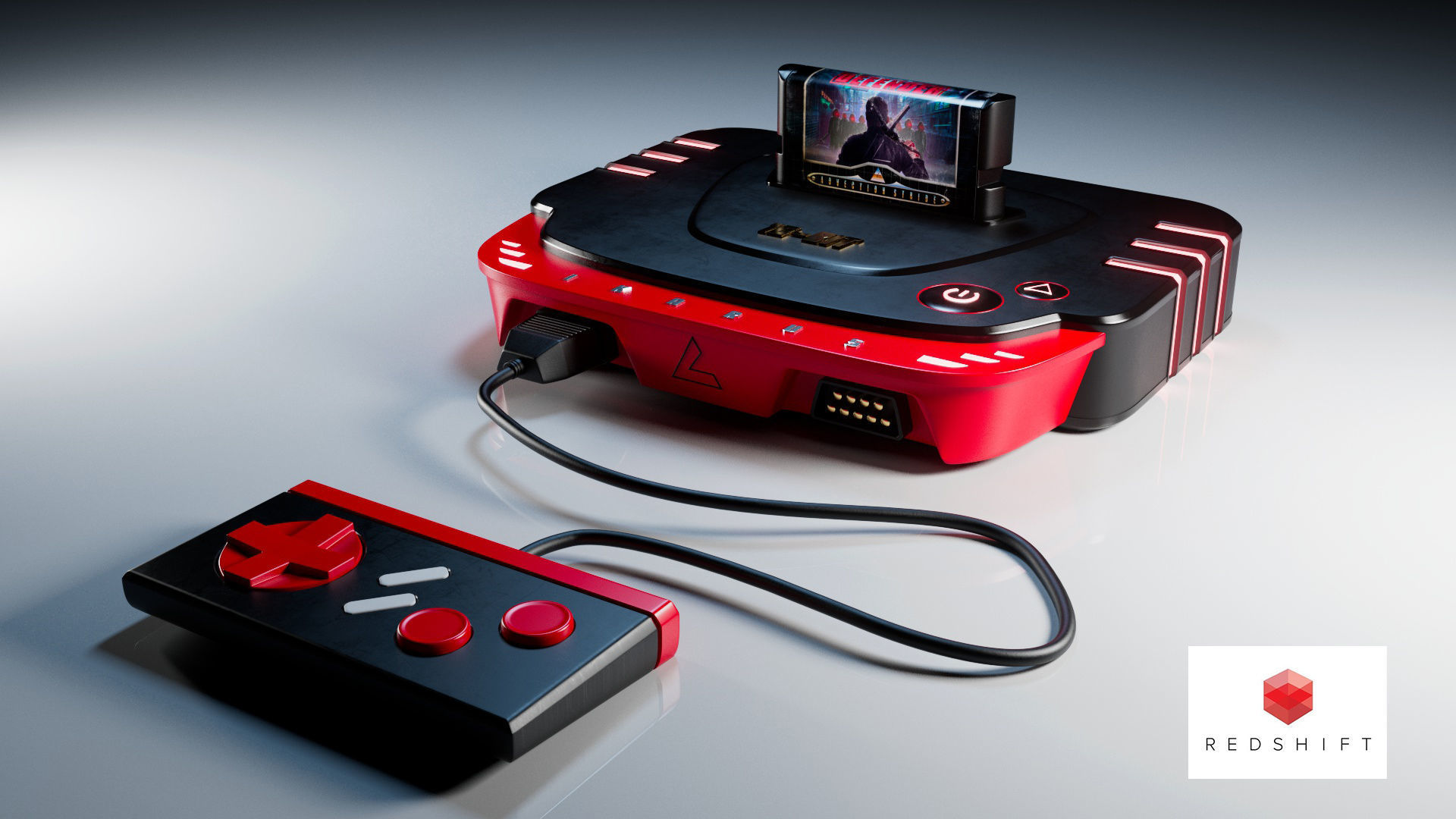 Generic Video Game Console 3D model_1