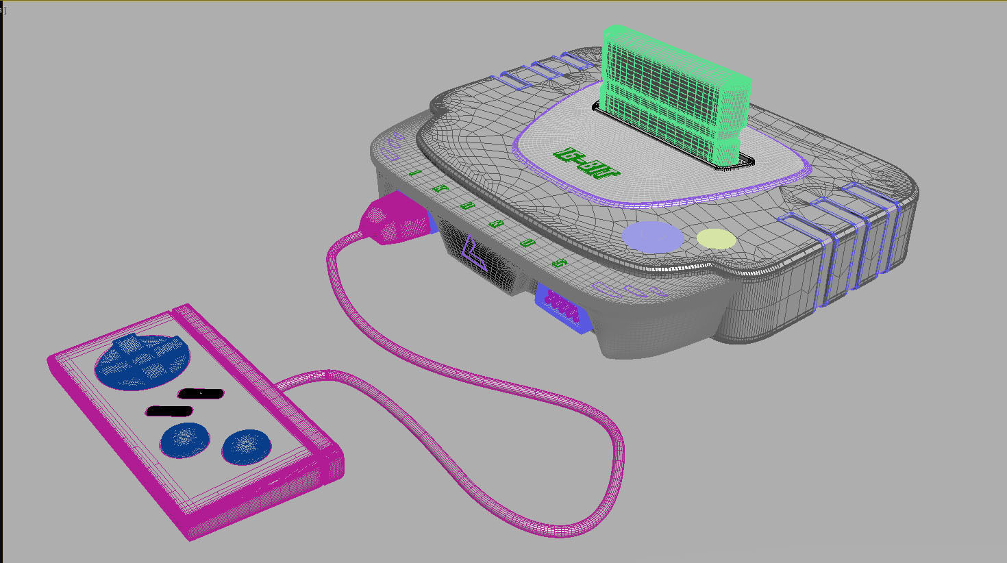 Generic Video Game Console 3D model_7