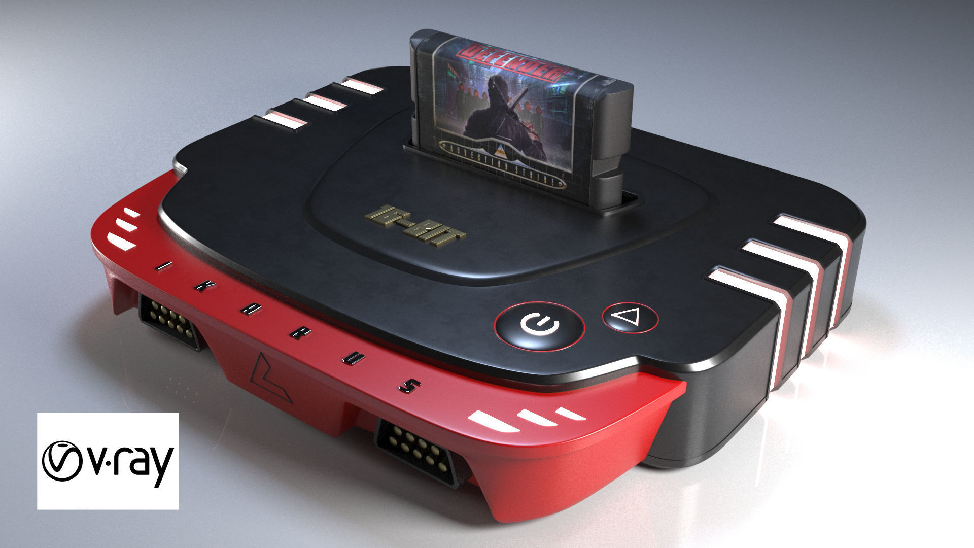 Generic Video Game Console 3D model_4