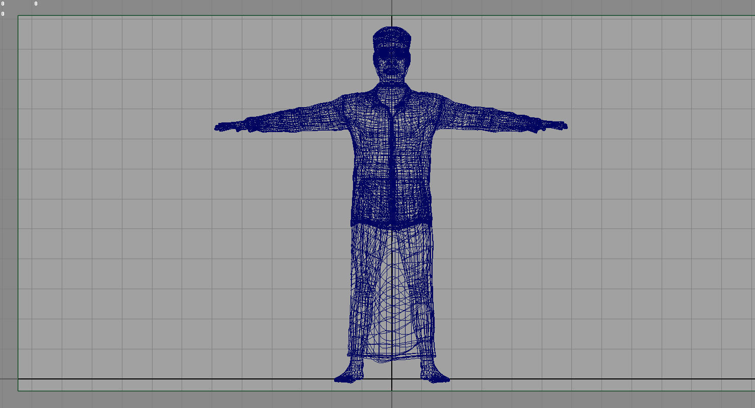 old man 3d model 3D model_5