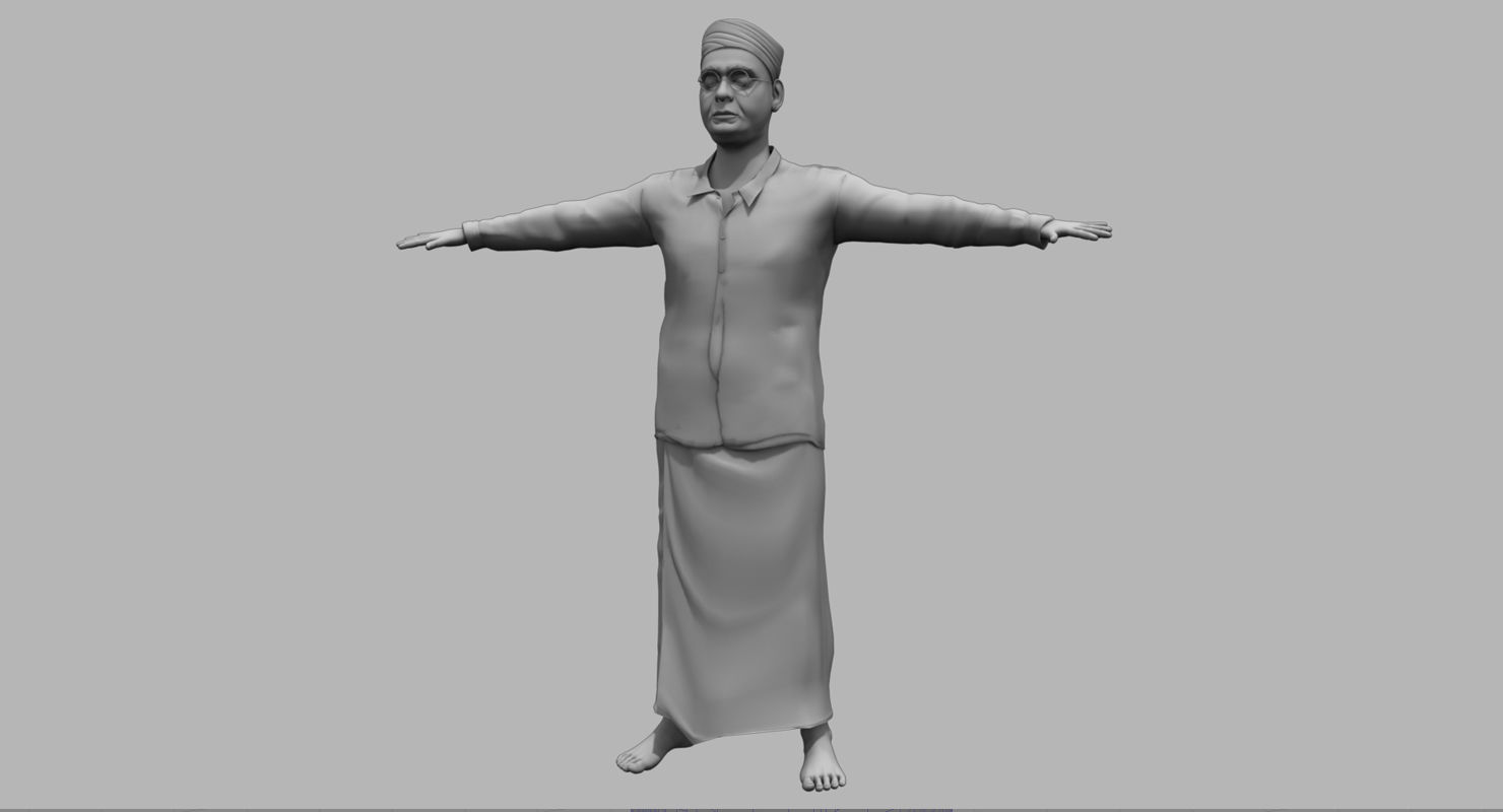 old man 3d model 3D model_3