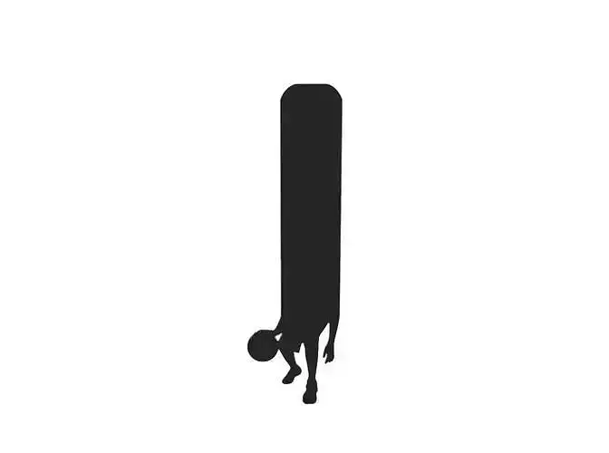 Bookmark silhouette of person with skateboard