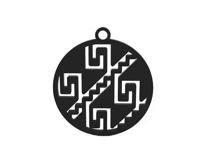 Earring neolithic pendant