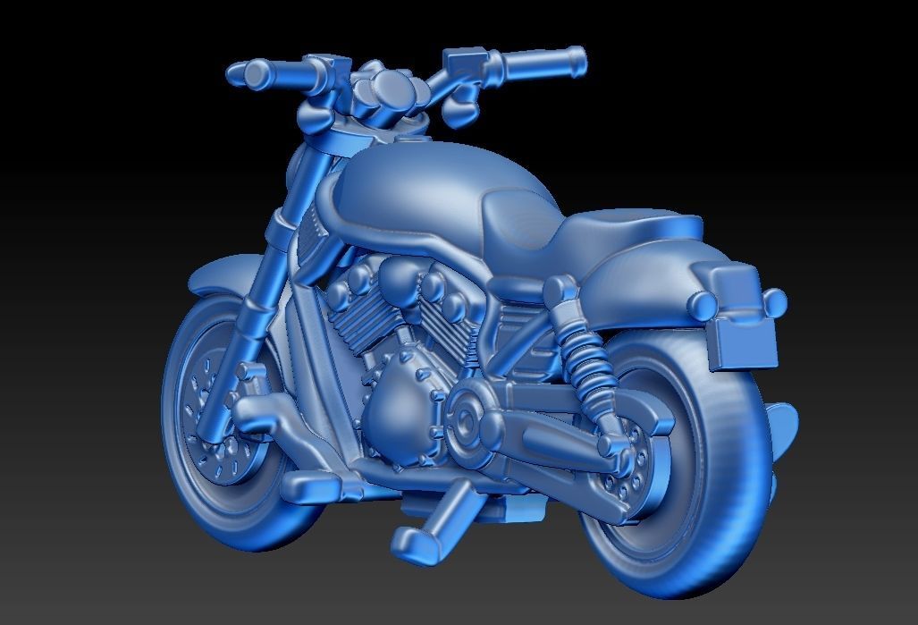 Harley Davidson V-Rod 3D print model_1