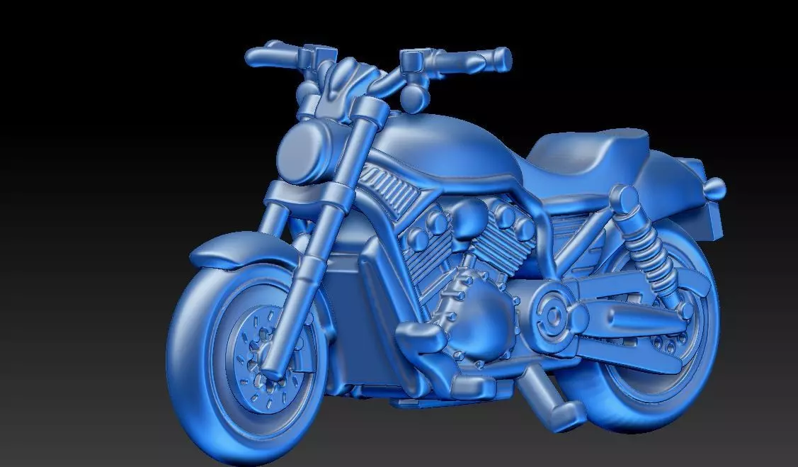 Harley Davidson V-Rod 3D print model_0