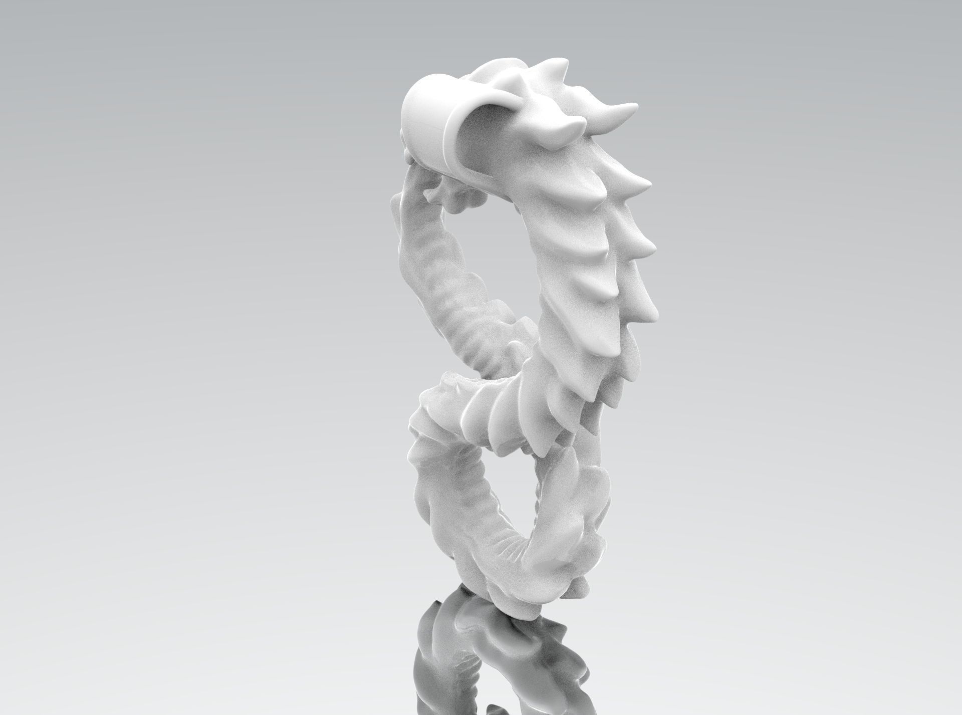 Dragon pendant 3D print model_7