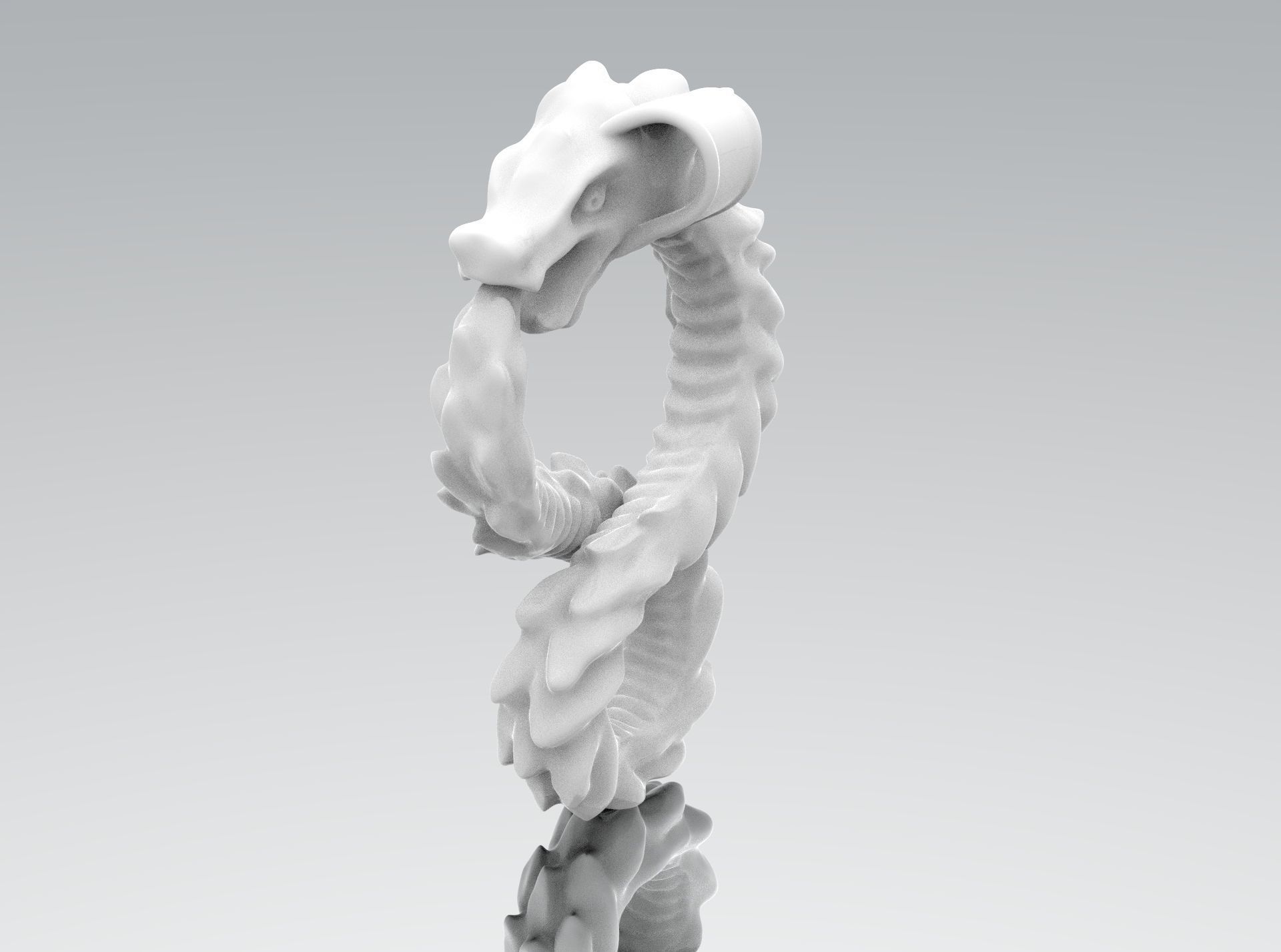 Dragon pendant 3D print model_6