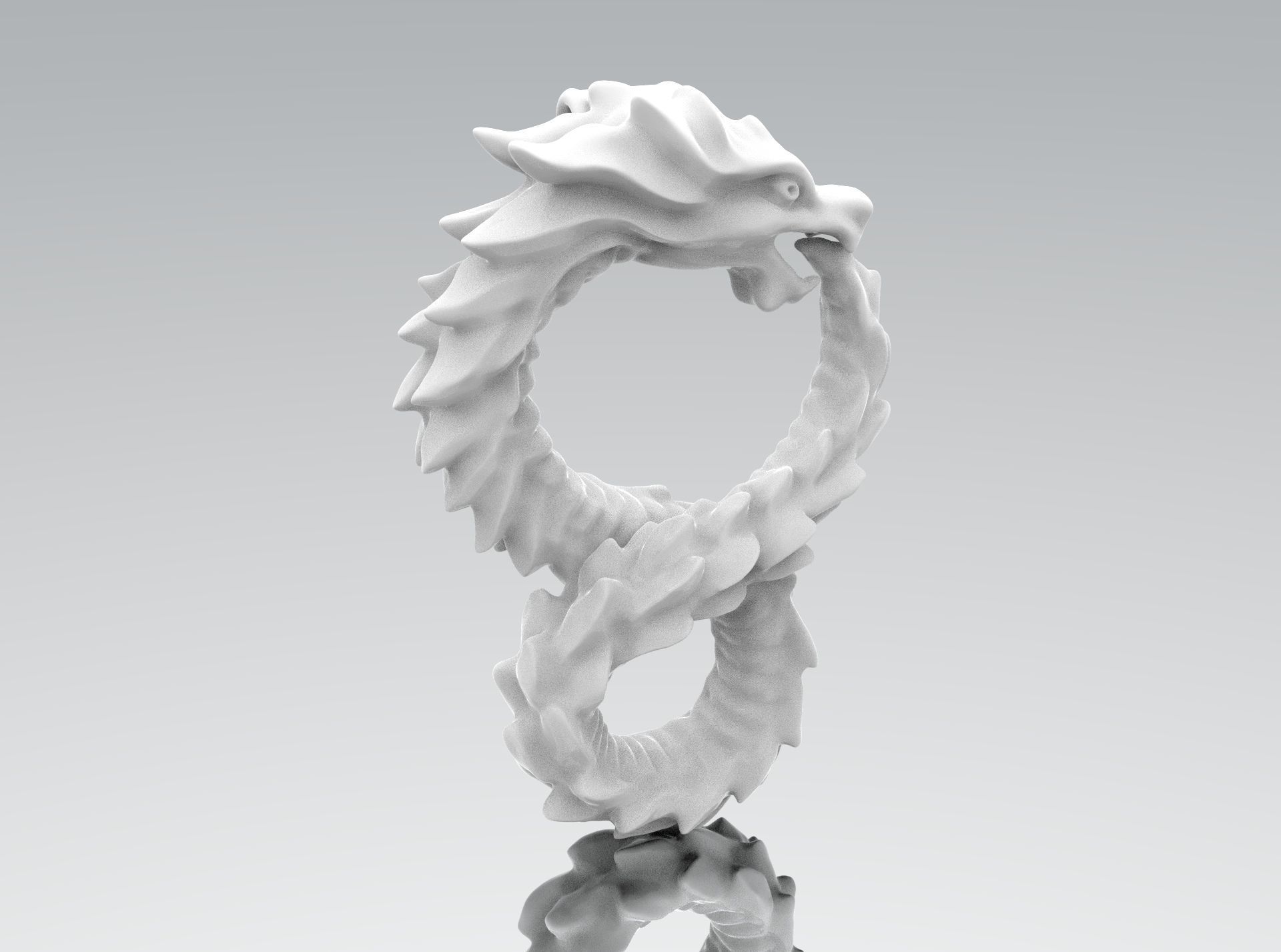 Dragon pendant 3D print model_3