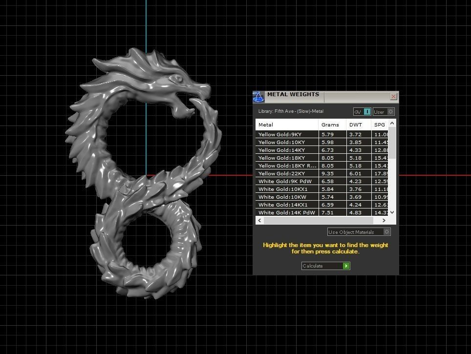 Dragon pendant 3D print model_2