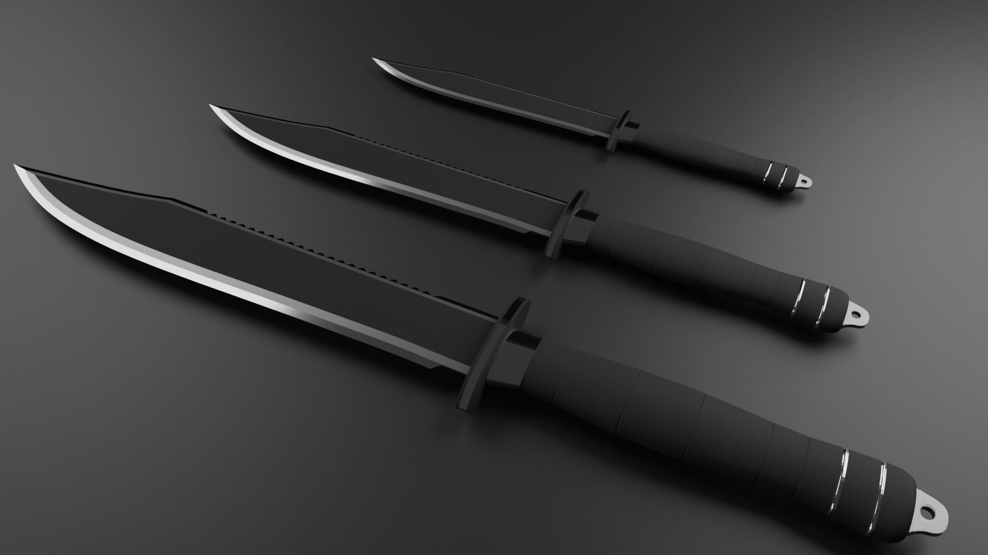 Knife 3D model_3