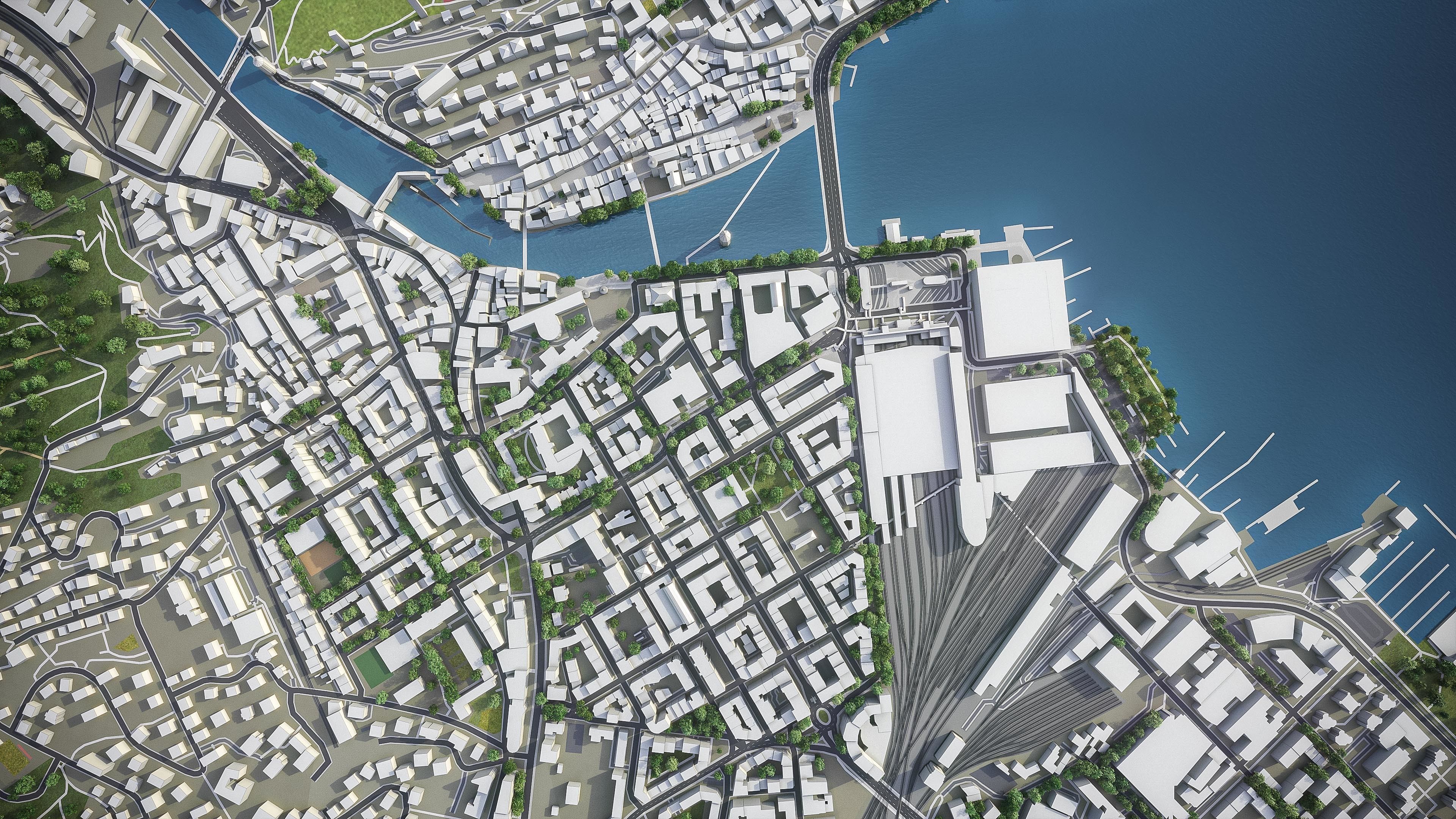 Lucerne - 3D City Model Low-poly 3D model_9