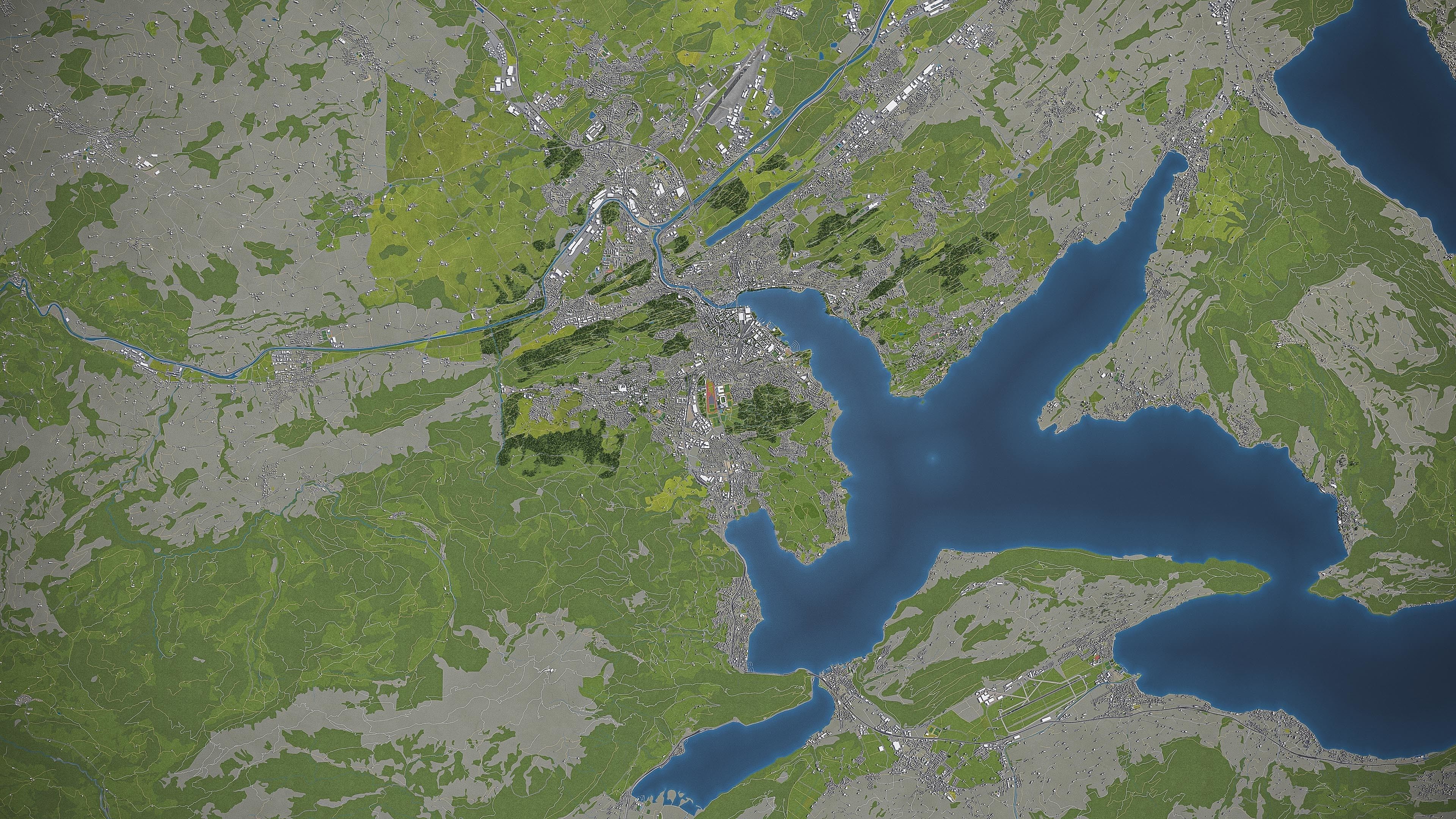 Lucerne - 3D City Model Low-poly 3D model_11