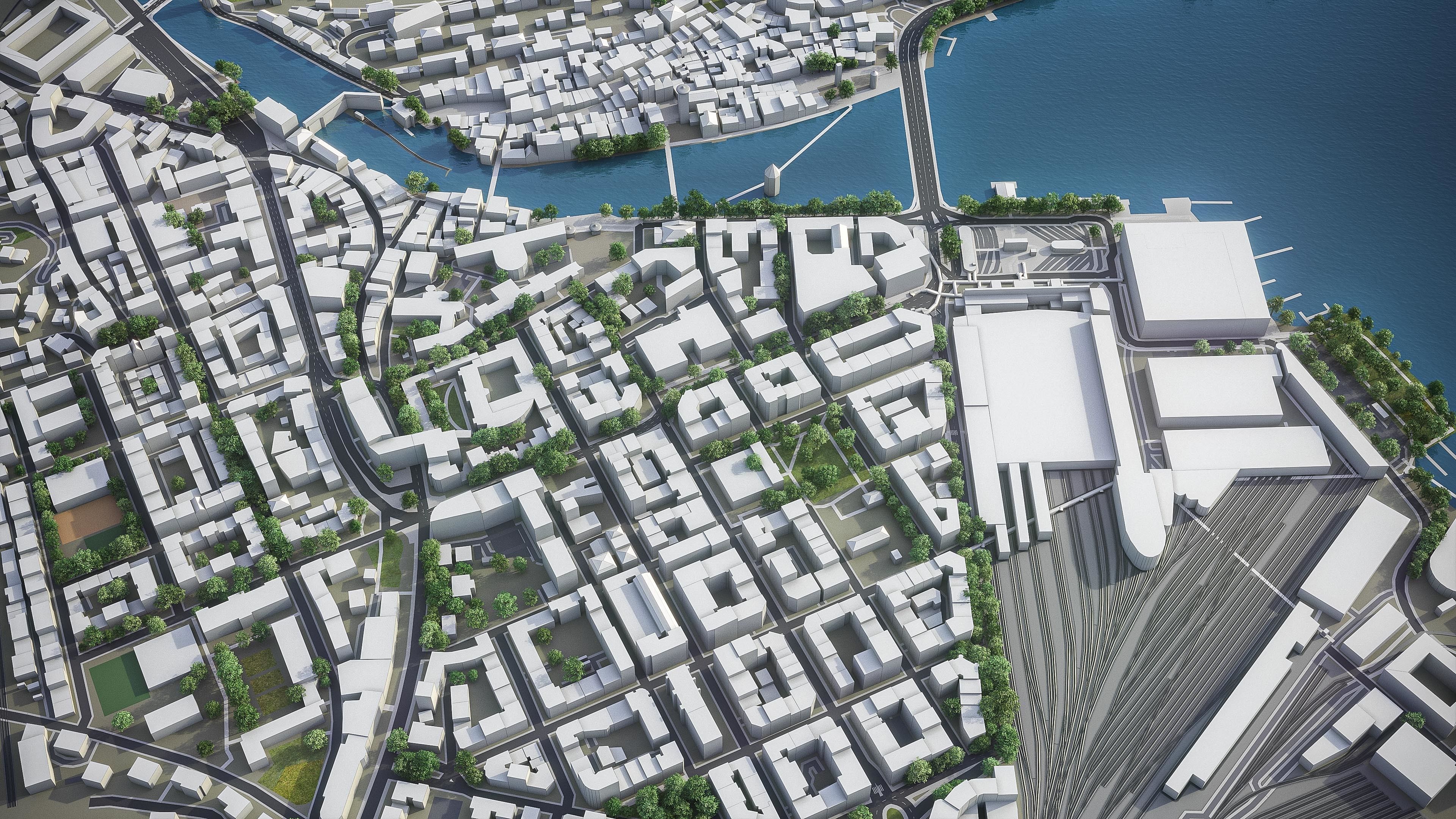 Lucerne - 3D City Model Low-poly 3D model_8