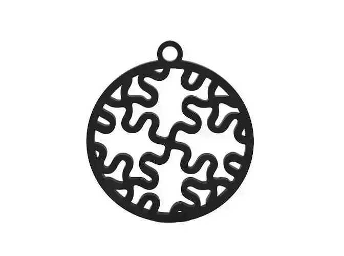 Earring snowflake ornament