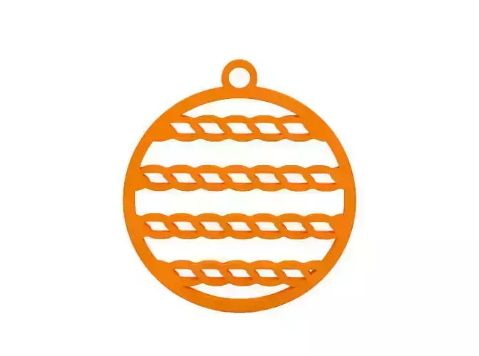 Earring easter egg ornament - orange