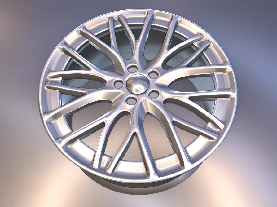 Low Poly car rim Free low-poly 3D model