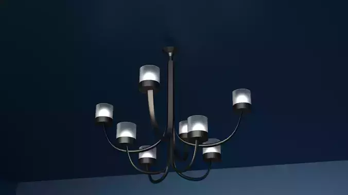 chandelier with walls