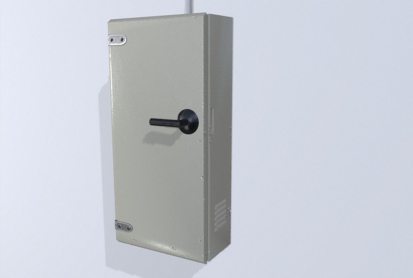 Factory control panels Low-poly 3D model_8