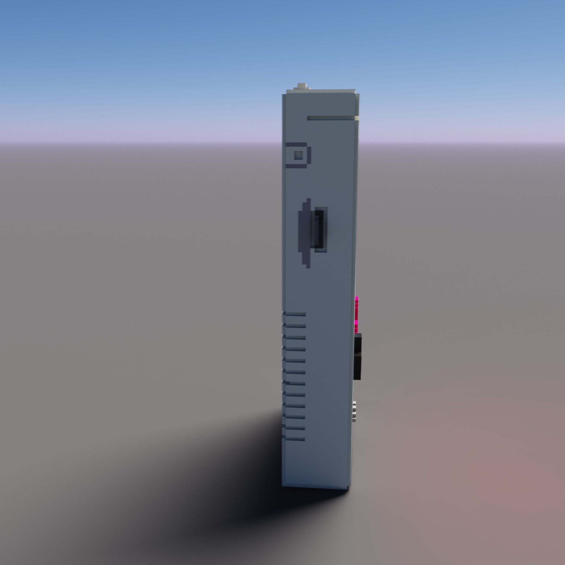 Voxel Game Boy Nintendo  Low-poly 3D model_6