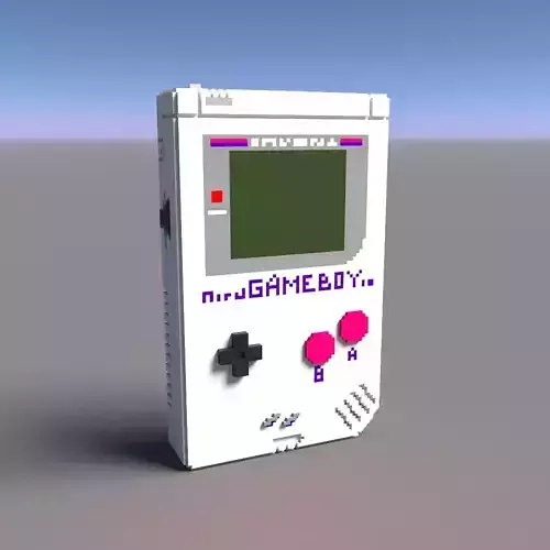 Voxel Game Boy Nintendo  Low-poly 3D model