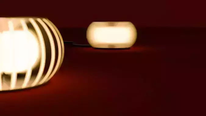 Lamp  Round Design  3D model
