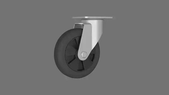 Caster weel 3D model