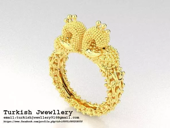 Peacock Ring Beautiful and decent 3D model_0