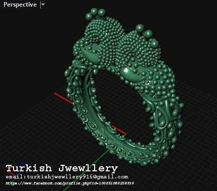 Peacock Ring Beautiful and decent 3D model_2