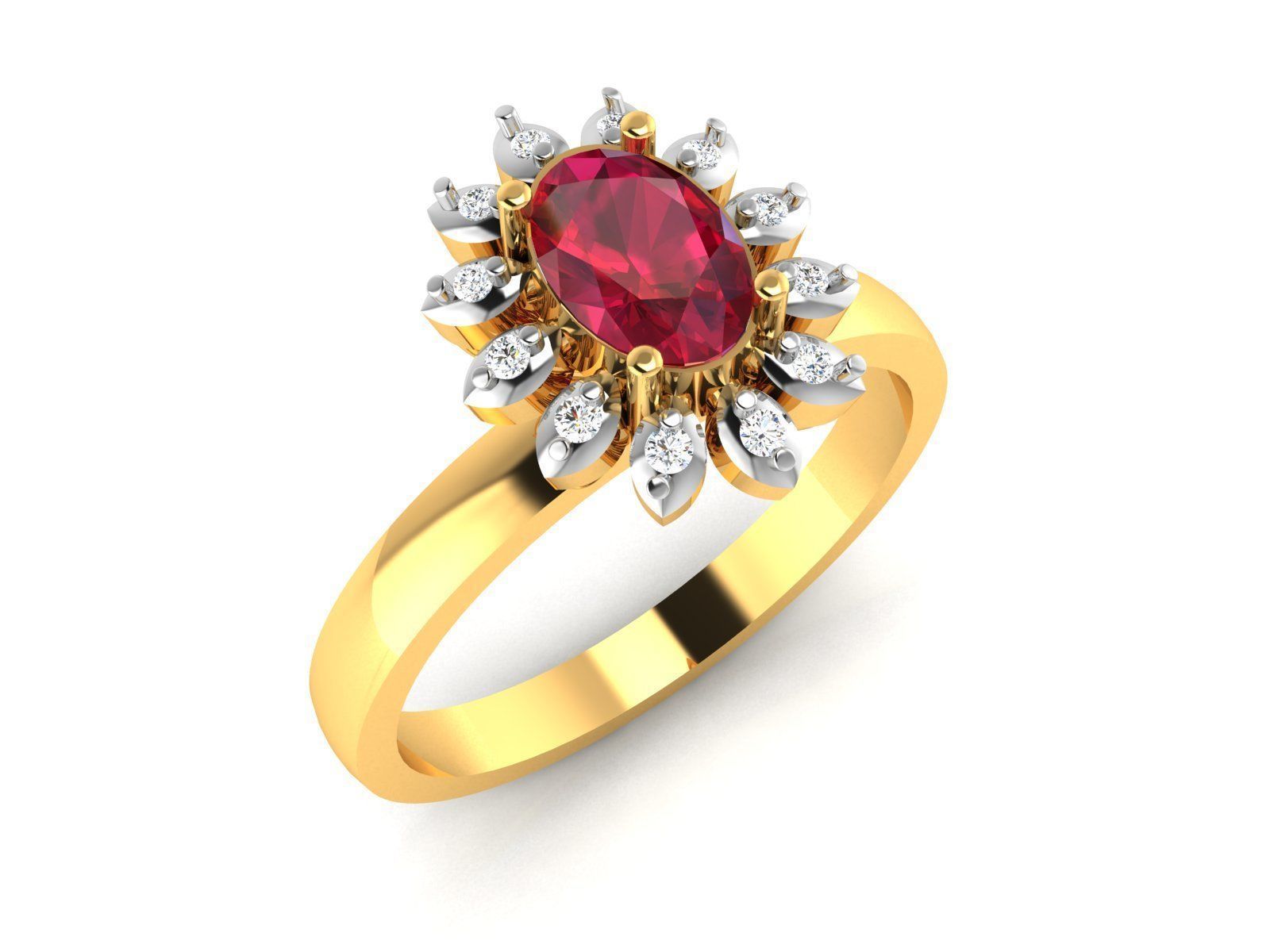 Women Ring 3dm render detail 3D print model_3