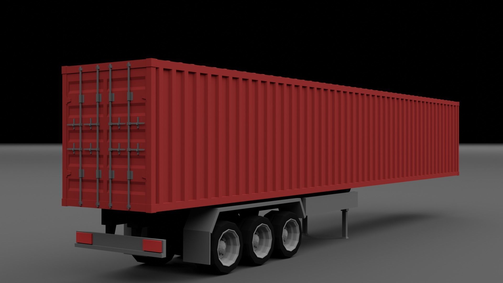 LOW POLY - TRUCK PACK  Low-poly 3D model_14