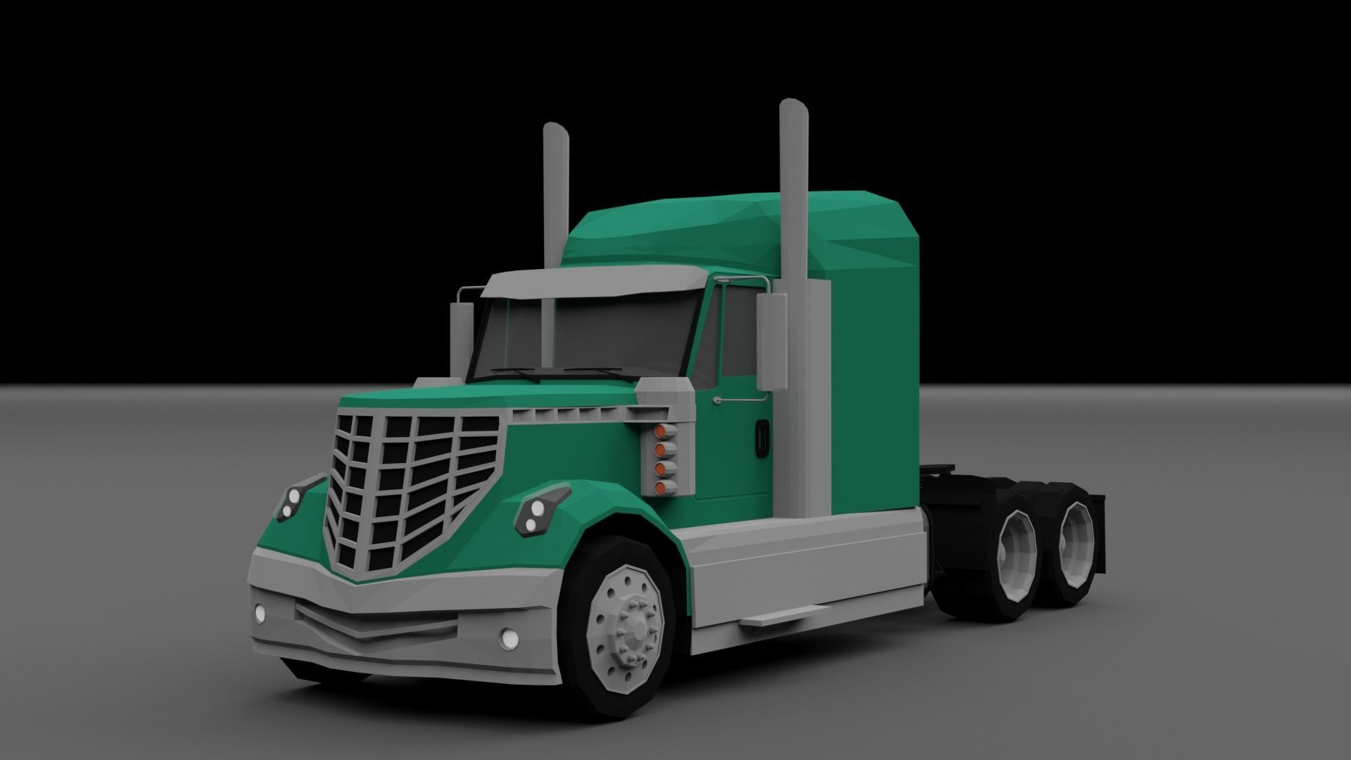 LOW POLY - TRUCK PACK  Low-poly 3D model_9