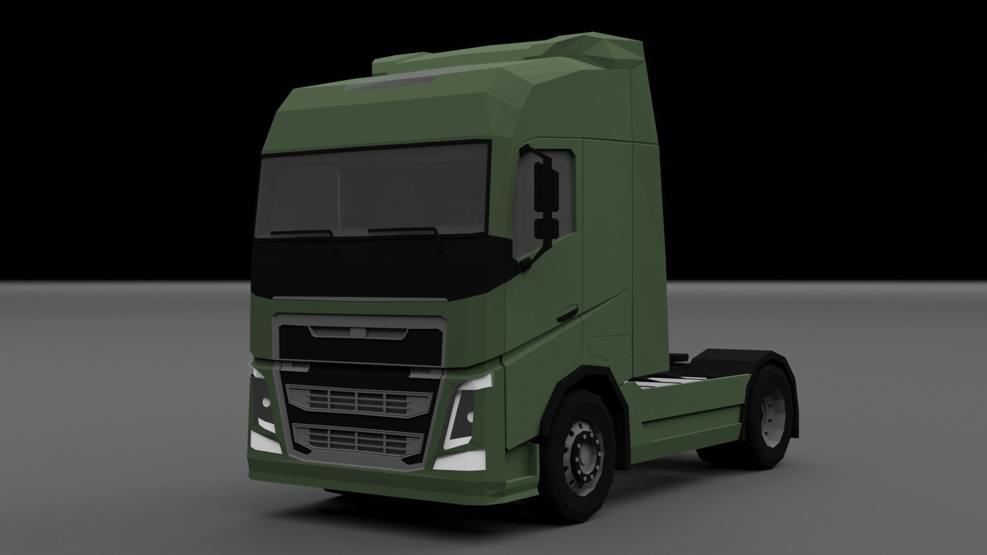 LOW POLY - TRUCK PACK  Low-poly 3D model_5