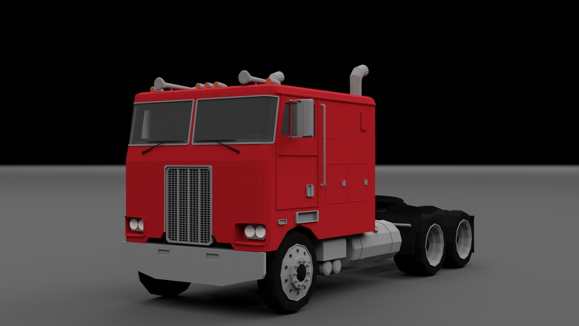 LOW POLY - TRUCK PACK  Low-poly 3D model_12