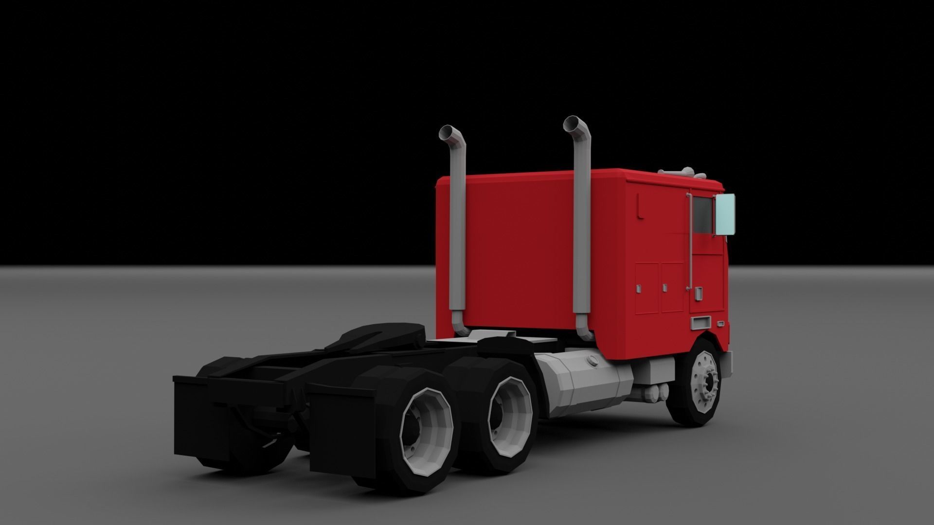 LOW POLY - TRUCK PACK  Low-poly 3D model_11