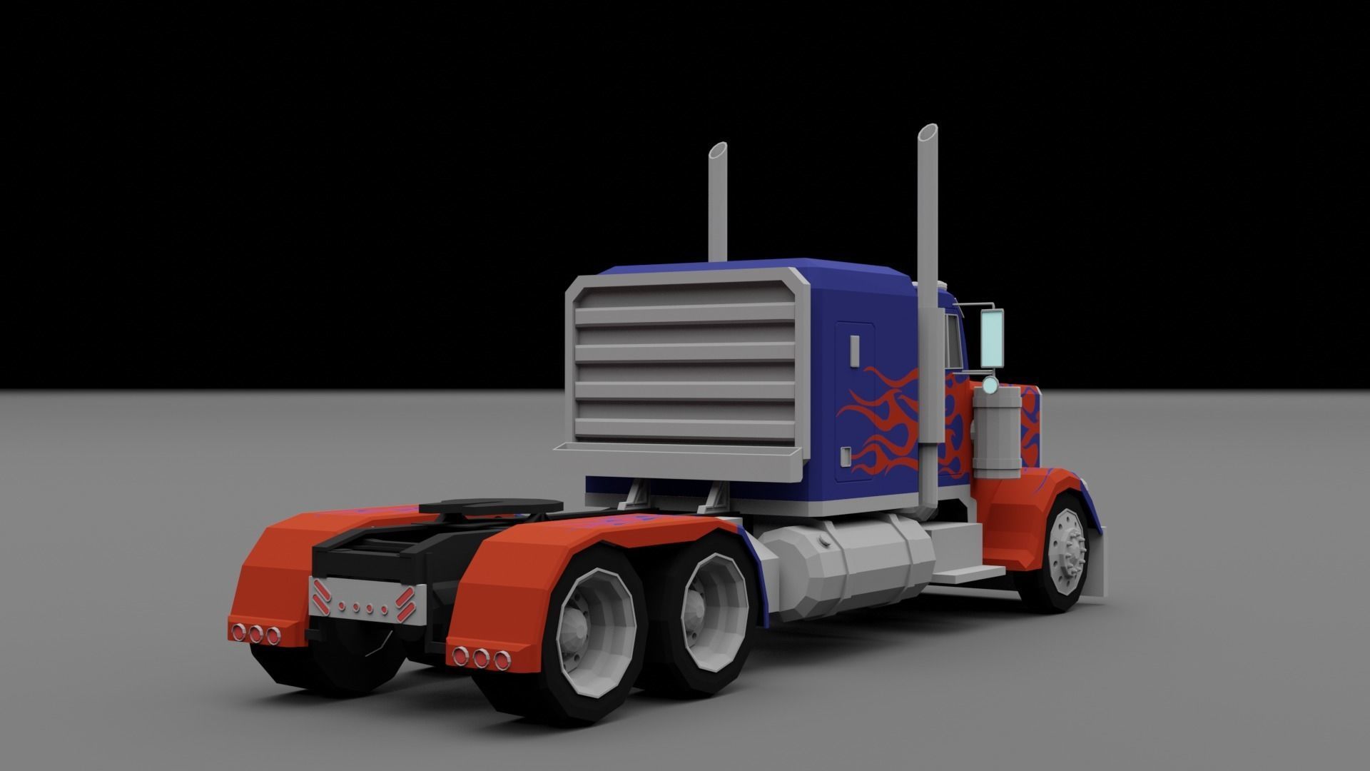 LOW POLY - TRUCK PACK  Low-poly 3D model_4