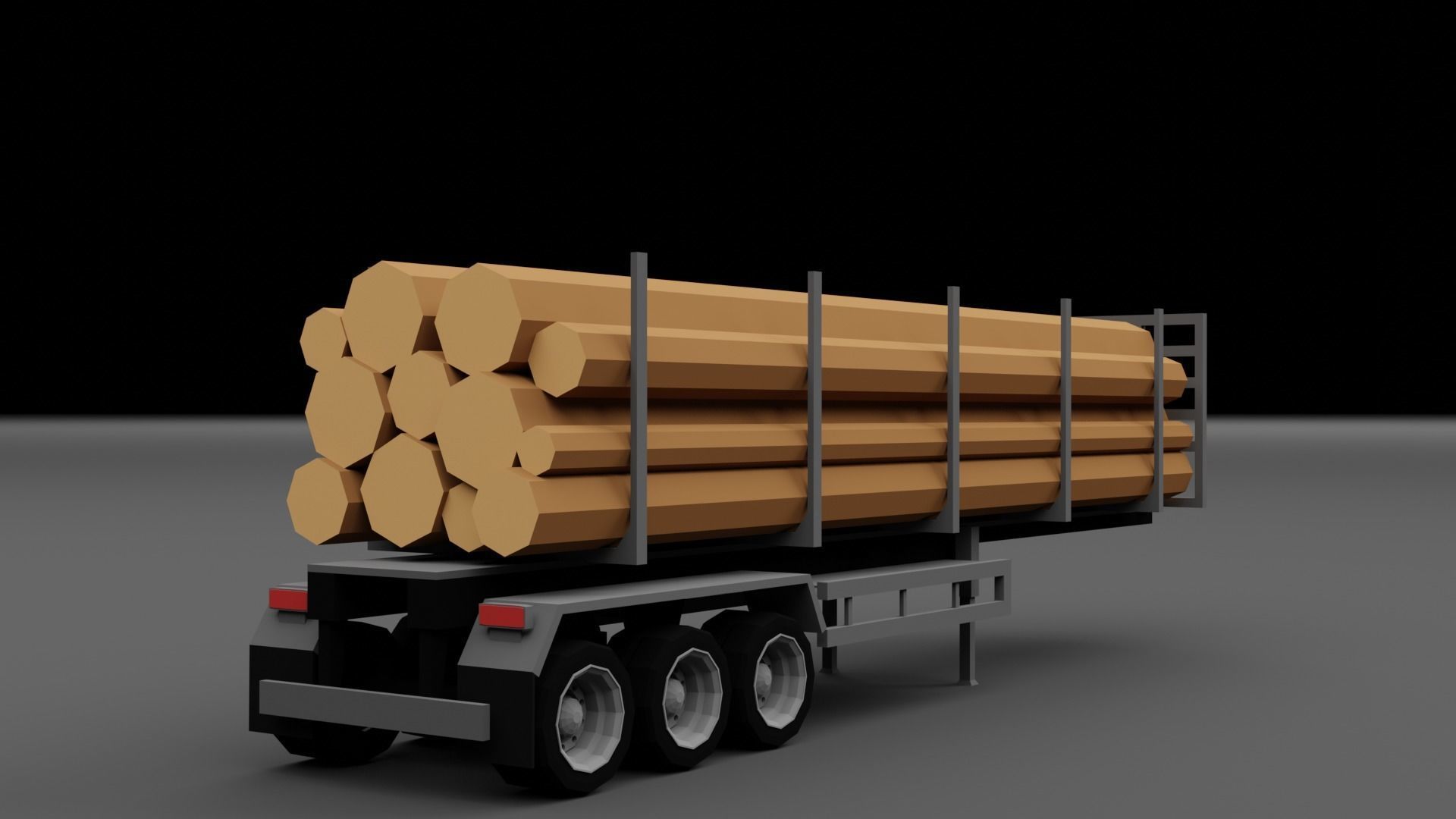 LOW POLY - TRUCK PACK  Low-poly 3D model_16