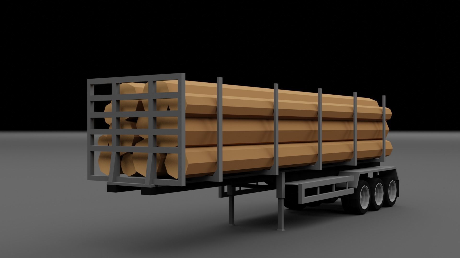 LOW POLY - TRUCK PACK  Low-poly 3D model_15