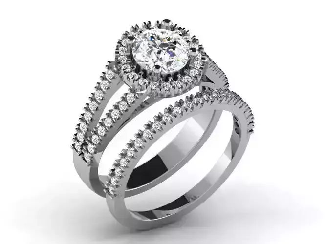 Women Band Ring 3dm render detail