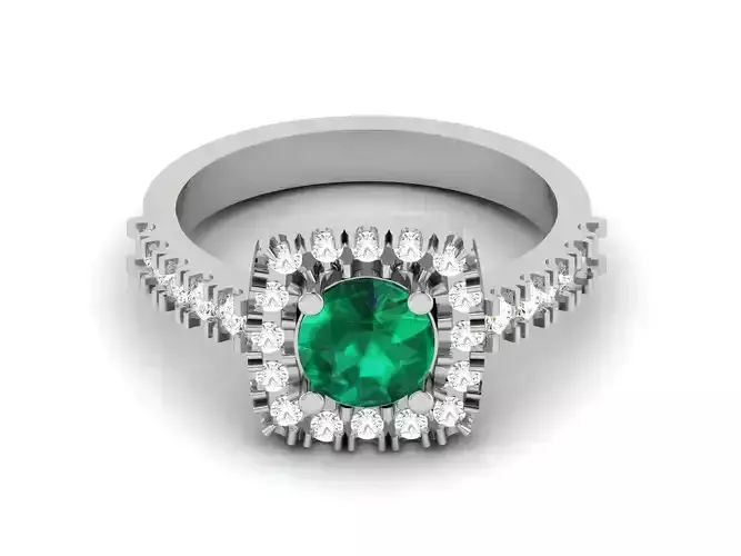 Women solitaire ring 3dm render detail 