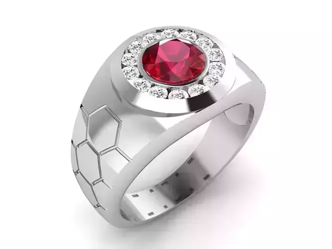 Women solitaire ring 3dm render detail 