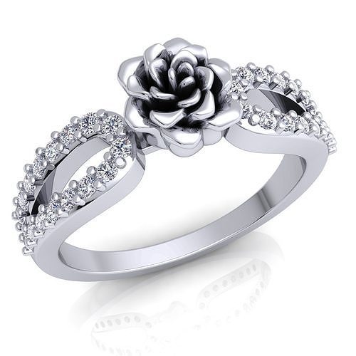 Rose Ring 73 3D print model