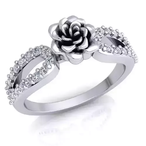 Rose Ring 73 3D print model