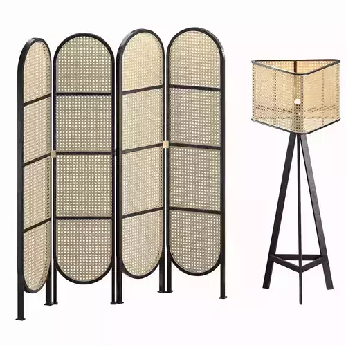 Cane Floor Lamp