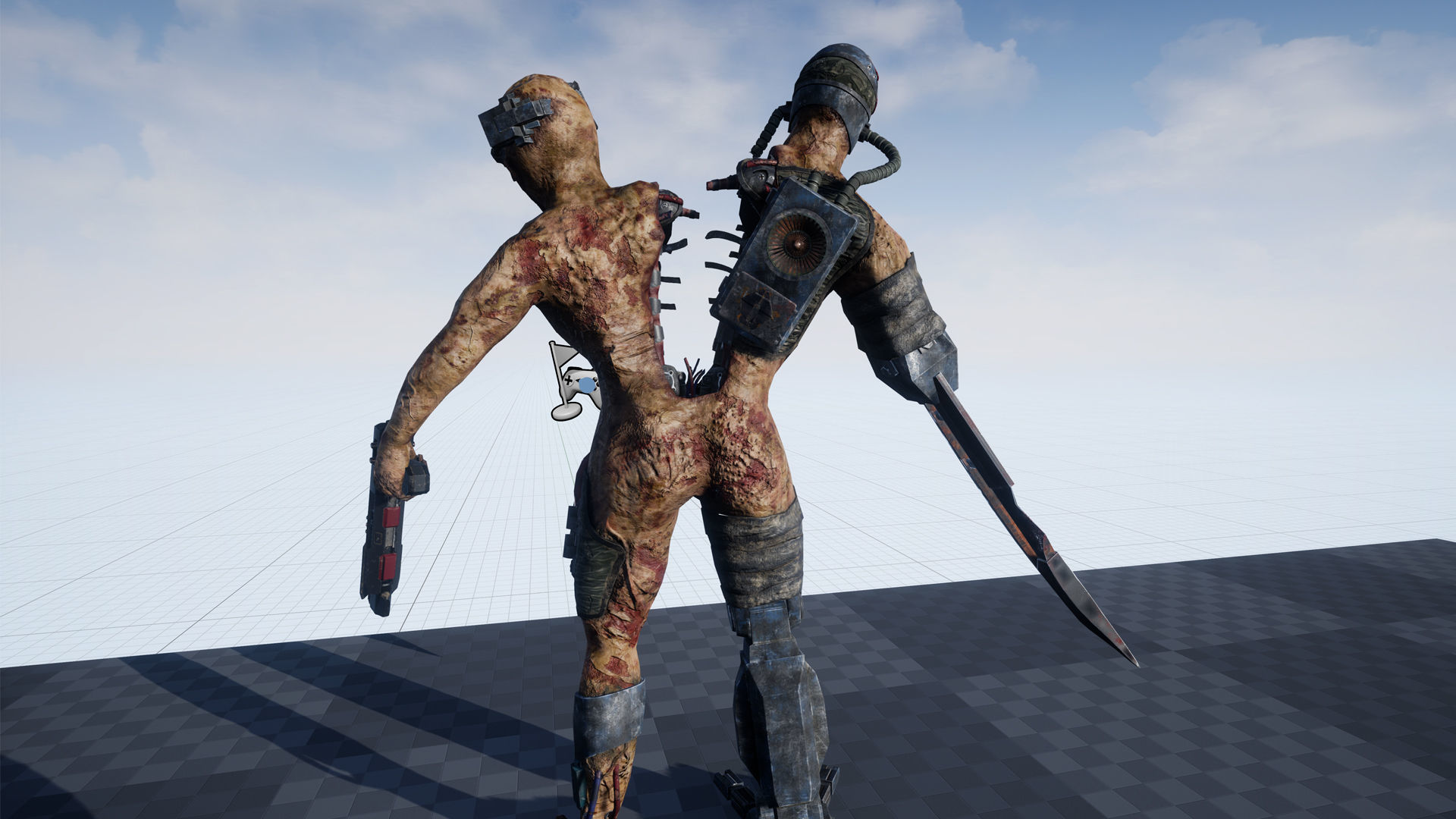 Cyber Monsters 2 Low-poly 3D model_30