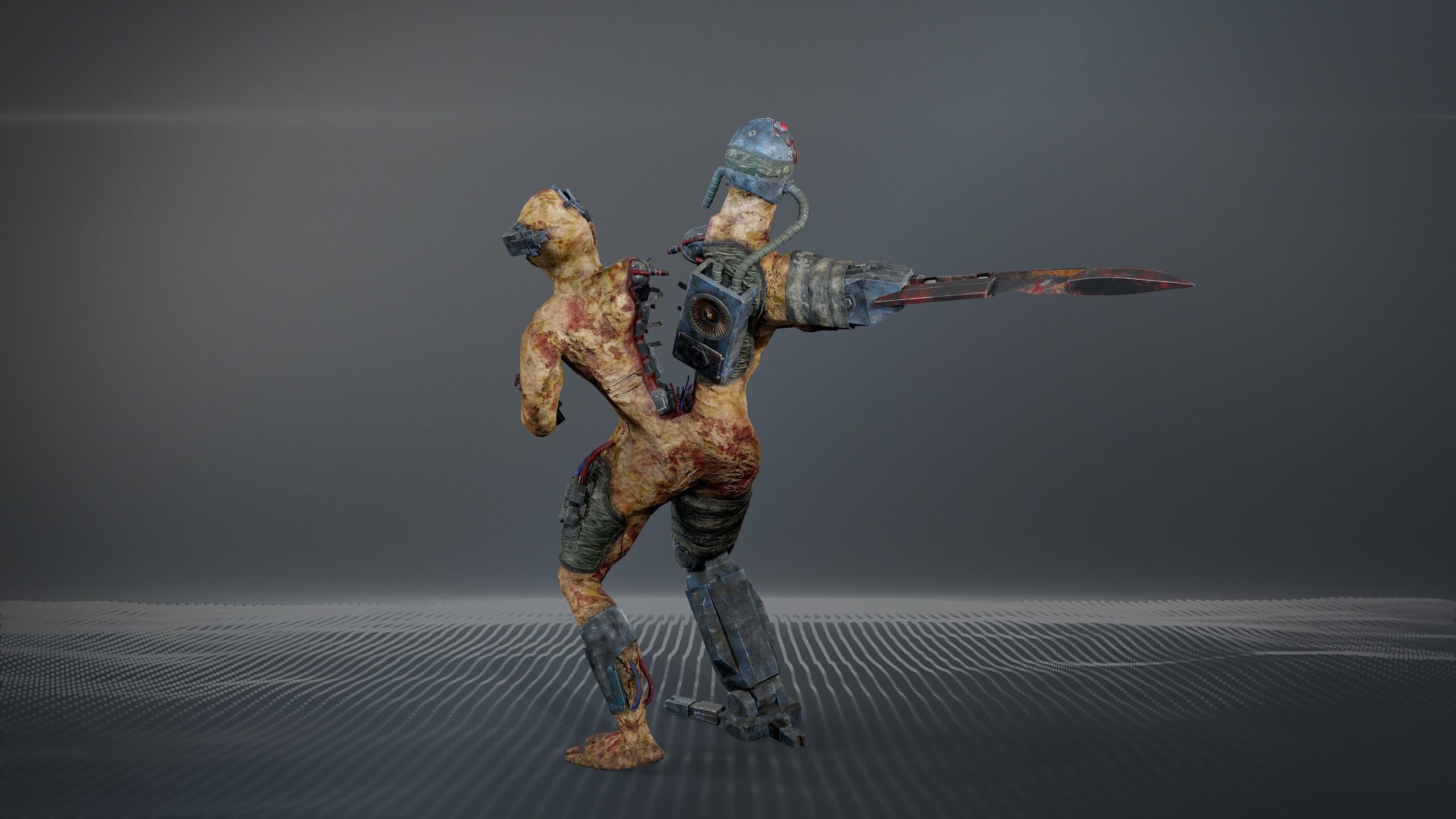 Cyber Monsters 2 Low-poly 3D model_12