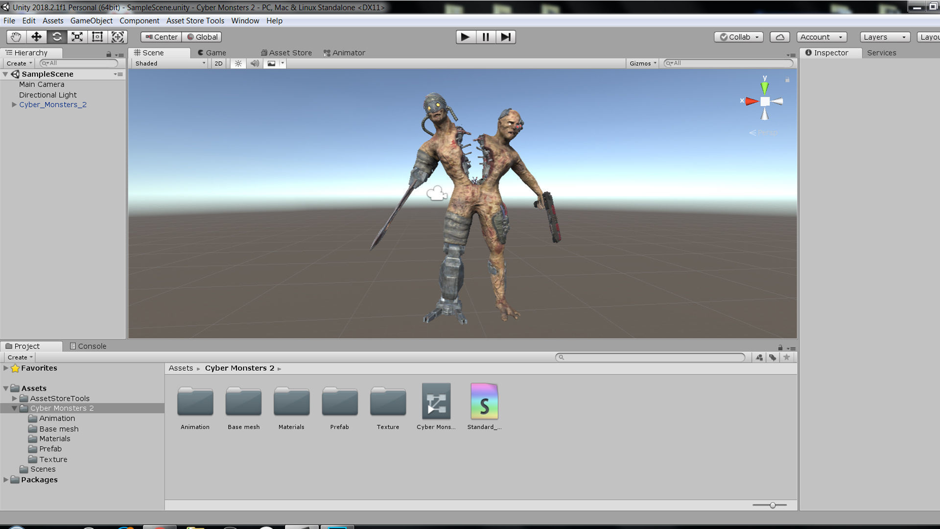 Cyber Monsters 2 Low-poly 3D model_26