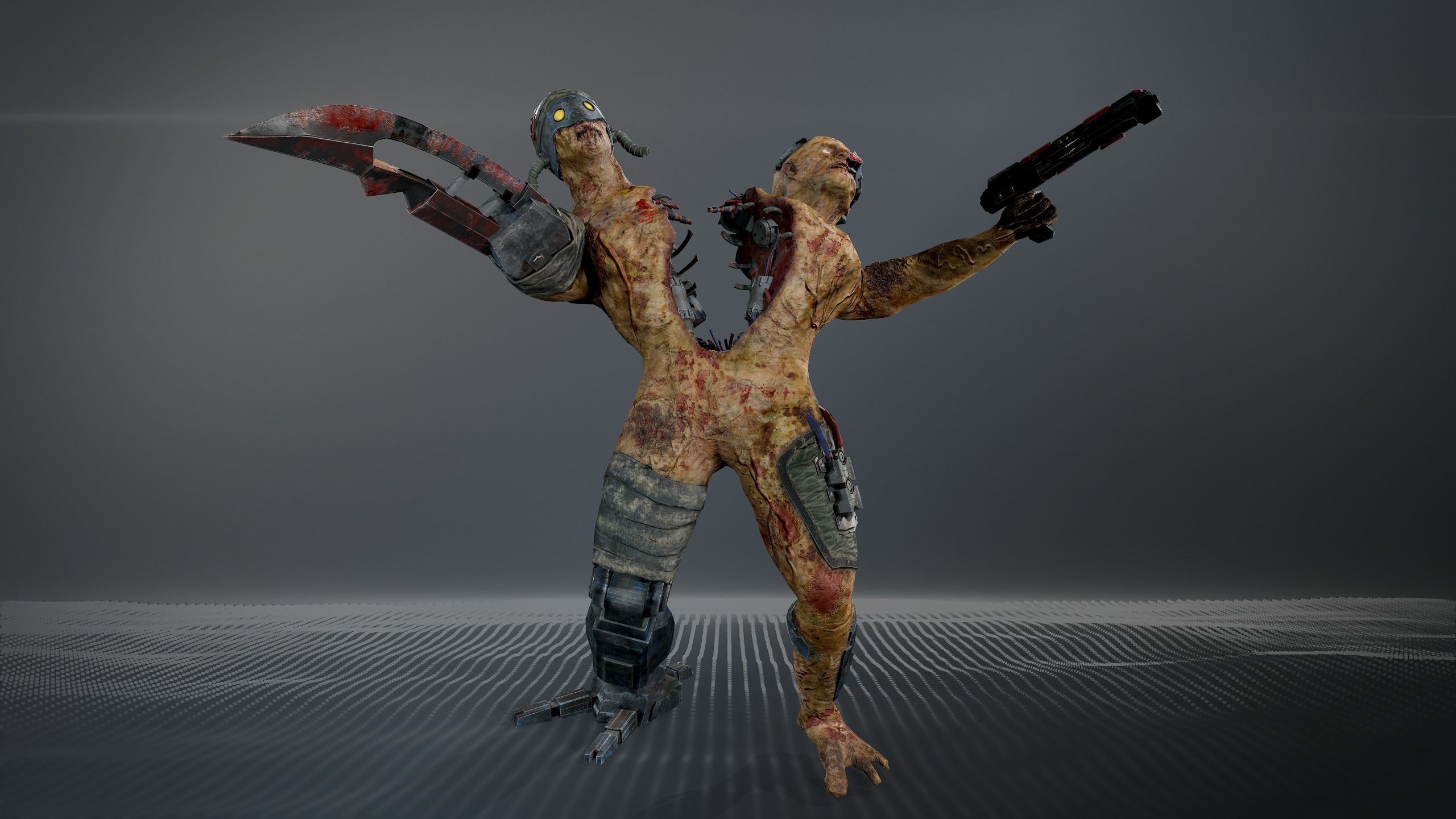 Cyber Monsters 2 Low-poly 3D model_15